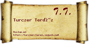 Turczer Teréz névjegykártya